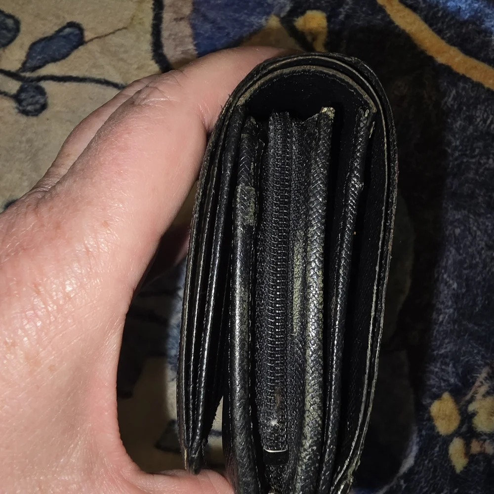 Burberry Black Textured Clutch